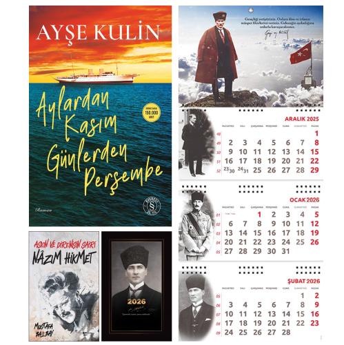 Aylardan Kasım Günlerden Perşembe ve Nazım Hikmet - Kalpaklı Ajanda - Sakarya Duvar Takvimi