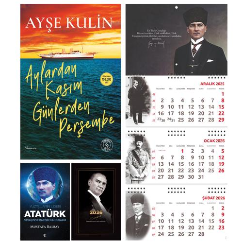 Aylardan Kasım Günlerden Perşembe ve Yüzyılların Lideri Atatürk - Gazi Paşa Ajanda - Gazi Duvar Takvimi