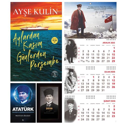 Aylardan Kasım Günlerden Perşembe ve Yüzyılların Lideri Atatürk - Kalpaklı Ajanda - Sakarya Duvar Takvimi
