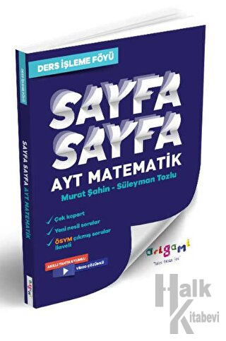 AYT Matematik Sayfa Sayfa Ders İşleme Föyü