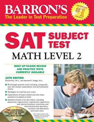 Barron's SAT Subject Test Math Level 2 - Halkkitabevi