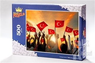 Bayrak Sevgisi (500 Parça) - Ahşap Puzzle Türkiye Serisi - (TR02-D)