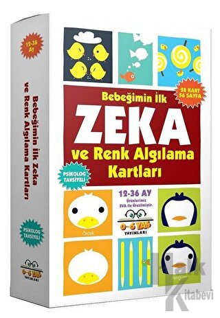 Bebeğimin İlk Zeka ve Renk Algılama Kartları 12-36 Ay - Halkkitabevi