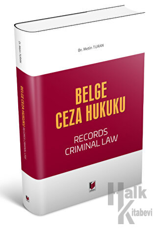 Belge Ceza Hukuku - Halkkitabevi