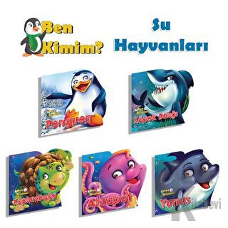 Ben Kimim Su Hayvanları Serisi 5 Kitap - Artenino Seti - Halkkitabevi
