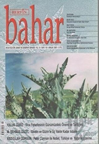 Berfin Bahar Aylık Kültür, Sanat ve Edebiyat Dergisi Sayı: 118 - Halkk