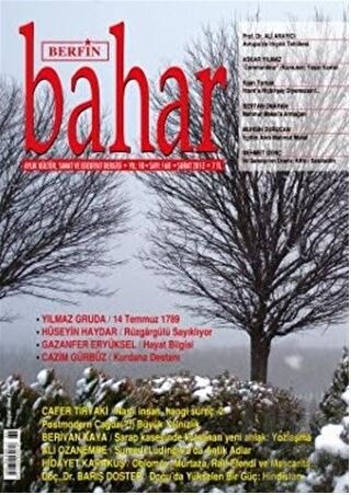 Berfin Bahar Aylık Kültür, Sanat ve Edebiyat Dergisi Sayı: 168 - Halkk