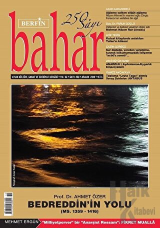 Berfin Bahar Aylık Kültür Sanat ve Edebiyat Dergisi Sayı 250 Aralık 20