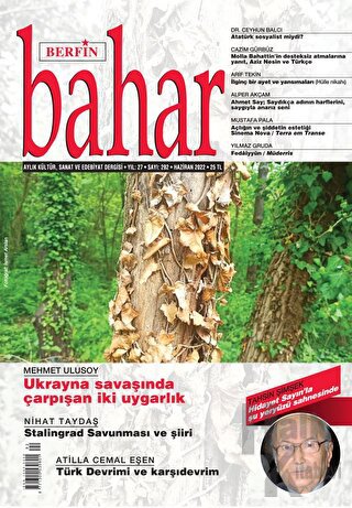 Berfin Bahar Aylık Kültür Sanat ve Edebiyat Dergisi Sayı: 292 Haziran 
