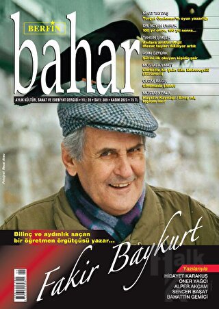 Berfin Bahar Aylık Kültür Sanat ve Edebiyat Dergisi Sayı: 309 Kasım 20