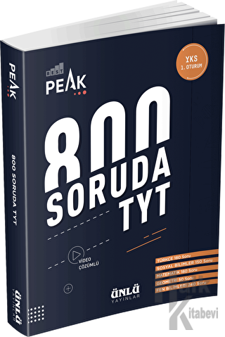 Best Peak 800 Soruda TYT Soru Bankası - Halkkitabevi
