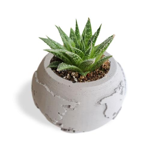 Beton Ofis Seti - Masaüstü Organizer, Küçük Dünya Beton Saksı - Halkki Beton Ofis Seti - Masaüstü Organizer, Küçük Dünya Beton Saksı - Halkki