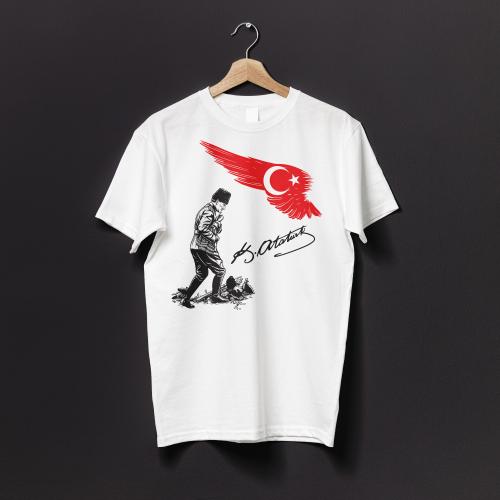 Ayyıldız Kocatepe Tshirt - Beyaz - Halkkitabevi