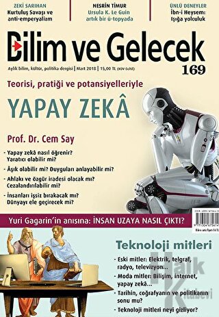 Bilim ve Gelecek Dergisi Sayı: 169 Mart 2018 - Halkkitabevi