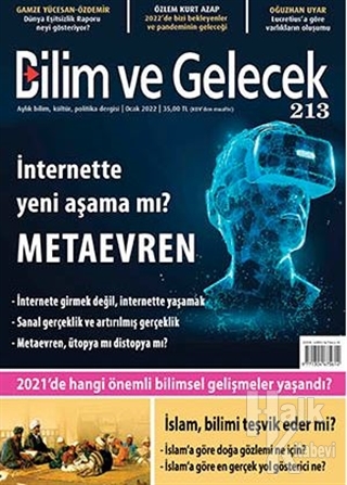 Bilim ve Gelecek Dergisi Sayı: 213 Ocak 2022 - Halkkitabevi