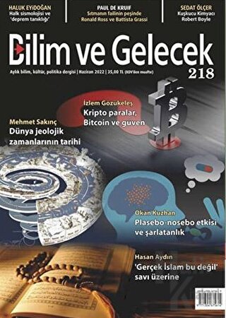 Bilim ve Gelecek Dergisi Sayı: 218 Haziran 2022 - Halkkitabevi