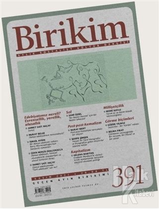 Birikim Aylık Edebiyat Kültür Dergisi Sayı: 391 Kasım 2021 - Halkkitab