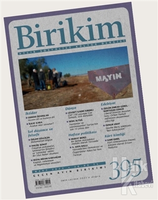 Birikim Aylık Edebiyat Kültür Dergisi Sayı: 395 Mart 2022