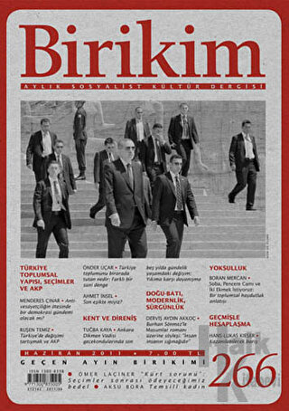 Birikim Aylık Sosyalist Kültür Dergisi Sayı: 266