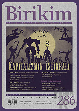 Birikim Aylık Sosyalist Kültür Dergisi Sayı: 286 - Halkkitabevi