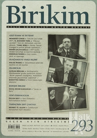 Birikim Aylık Sosyalist Kültür Dergisi Sayı: 293 - Halkkitabevi