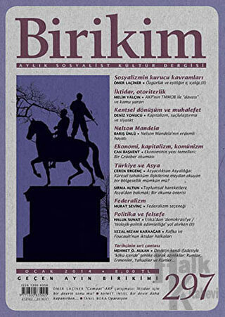 Birikim Aylık Sosyalist Kültür Dergisi Sayı: 297 - Halkkitabevi