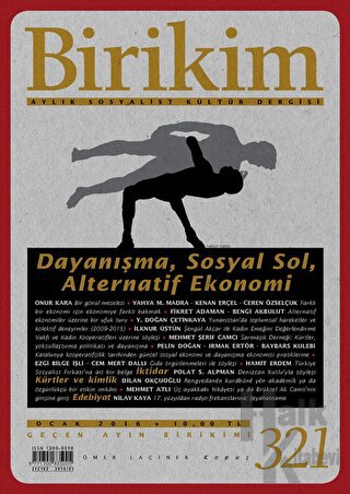 Birikim Aylık Sosyalist Kültür Dergisi Sayı: 321 Ocak 2016 - Halkkitab