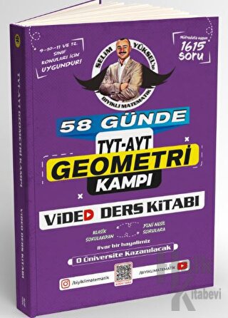 Bıyıklı Matematik 58 Günde TYT AYT Geometri Kampı Video Ders Kitabı - 