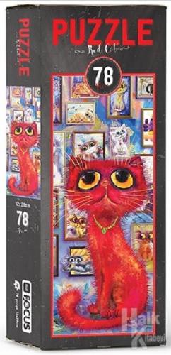 Blue Focus Red Cat – Puzzle - Halkkitabevi