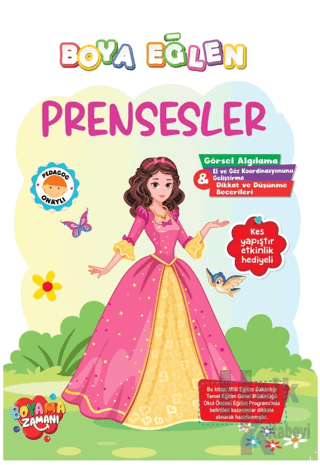 Boya Eğlen - Prensesler - Halkkitabevi