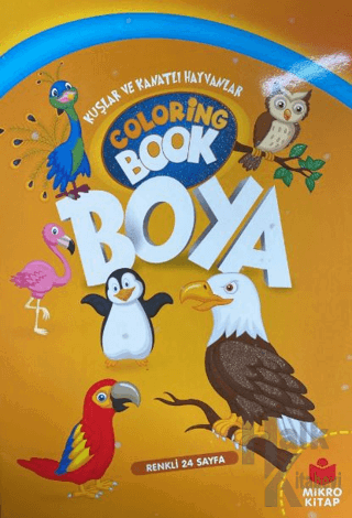 Boyama Kitabı: Kuşlar ve Kanatlı Hayvanlar