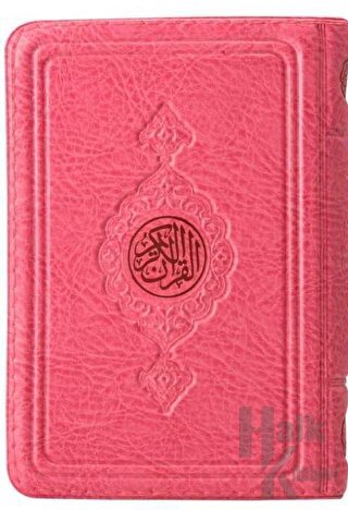 Büyük Cep Boy Kur'an-ı Kerim (Pembe, Kılıflı, Mühürlü) - Halkkitabevi