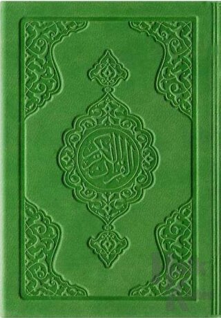 Büyük Cep Boy Termo Deri Kuran-ı Kerim (Fıstık Yeşil, Mühürlü) (Ciltli)