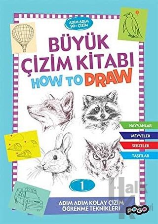Büyük Çizim Kitabı How To Draw 1 - Halkkitabevi