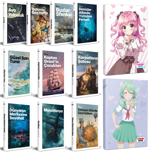 Çocuk Klasikleri 10 Kitap - Violet ve Schoolgirl Defter