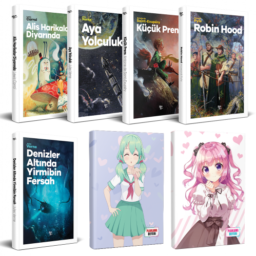 Çocuk Klasikleri 5 Kitap - Violet ve Schoolgirl Defter - Halkkitabevi