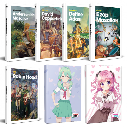Çocuk Klasikleri 5li Kitap - Violet ve Schoolgirl Defter