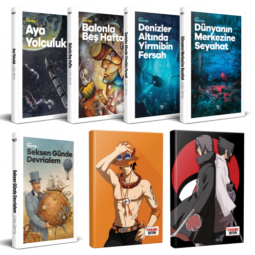 Çocuk Klasikleri Beşli Kitap - Ace ve Sasuke-Itachi Defter - Halkkitab