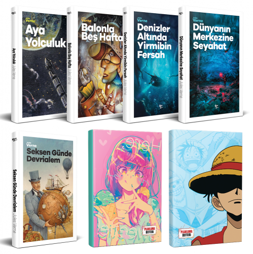 Çocuk Klasikleri Beşli Kitap - Luffy ve Icecream Defter - Halkkitabevi