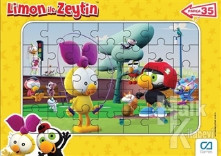 CA Games Limon ile Zeytin - Frame Puzzle 2 - Sarı (35 Parça)