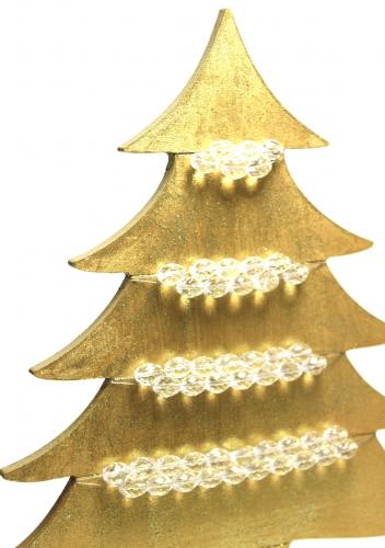 Cam Boncuklu Ahşap Çam Ağacı - Altın - Halkkitabevi Cam Boncuklu Ahşap Çam Ağacı - Altın - Halkkitabevi