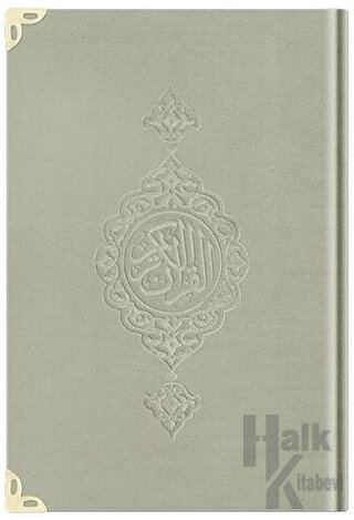 Çanta Boy Kadife Kur'an-ı Kerim (Krem, Yaldızlı, Mühürlü) - 1002 Krem (Ciltli)