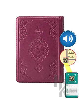 Çanta Boy Kur'an-ı Kerim (Lila Renk, Kılıflı, Mühürlü) (Ciltli)