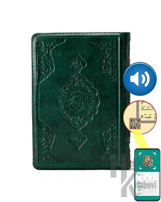Çanta Boy Kur'an-ı Kerim (Yeşil, Kılıflı, Mühürlü) (Ciltli)