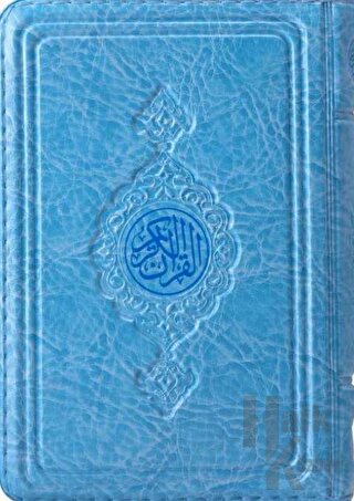 Çanta Boy Renkli Kur'an-ı Kerim (Mavi, Mühürlü, 2 Renkli) (Ciltli)