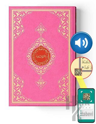 Çanta Boy Renkli Kur'an-ı Kerim (Pembe, Mühürlü, 2 Renkli)