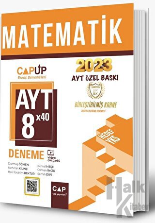 Çap Yayınları AYT Matematik 8 X 40 Up Deneme 2023 Özel Baskı - Halkkit
