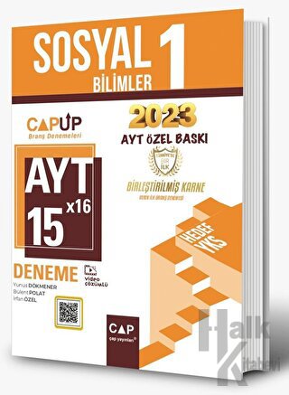 Çap Yayınları AYT Sosyal Bilimler 1 15 X 16 Up Deneme 2023 Özel Baskı 