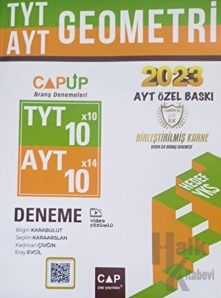 Çap Yayınları TYT AYT Geometri Deneme 2023 Özel Baskı - Halkkitabevi
