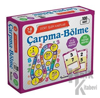 Çarpma Bölme 7 - 8 Yaş Dört İşlem Kartlar - Halkkitabevi